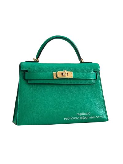 Hermes Vip Mini Kelly Epsom Leather Top Handle Bag 19CM 521413