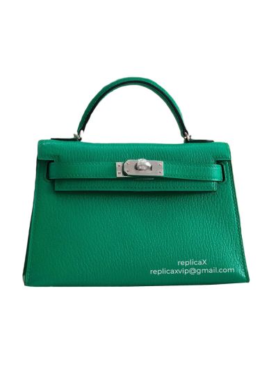 Hermes Vip Mini Kelly Epsom Leather Top Handle Bag 19CM 521414