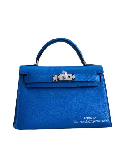 Hermes Vip Mini Kelly Epsom Leather Top Handle Bag 19CM 521416