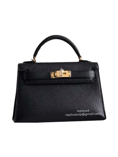 Hermes Vip Mini Kelly Epsom Leather Top Handle Bag 19CM 521420