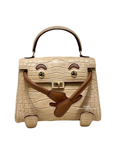 Hermes Vip Quelle Idole Kelly Doll Bag Palladium Hardware Nilo Crocodile Leather 522289