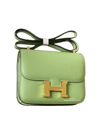 Hermes Vipint Green Swift Leather Constance Crossbody Bag 522523
