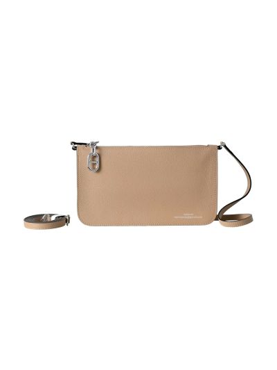Hermes Zipengo Chaine dAncre To Go Pouch Clutch Bag Beige Evergrain Calfskin Leather 20x12x4CM 525227