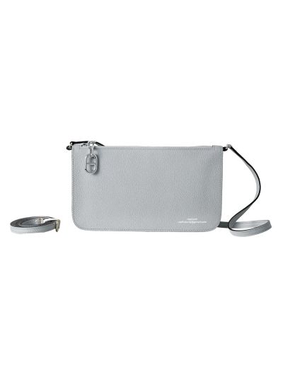 Hermes Zipengo Chaine dAncre To Go Pouch Clutch Bag Light Blue Evergrain Calfskin Leather 20x12x4CM 525221