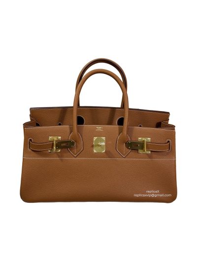 Hermeslue Clemence Leather Palladium Hardware JPG Shoulder Kelly Bag Hand Stitched 522440