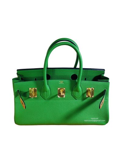 Hermeslue Clemence Leather Palladium Hardware JPG Shoulder Kelly Bag Hand Stitched 522438