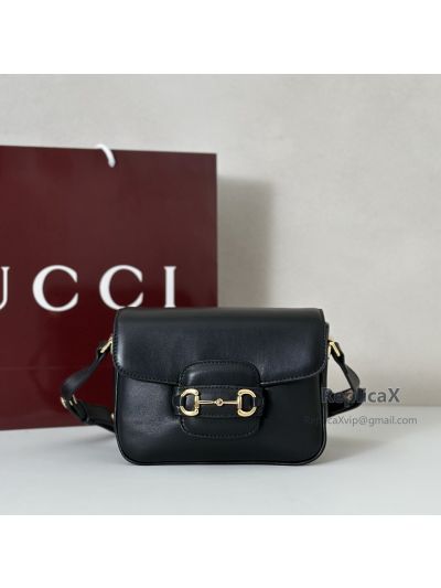 Gucci Horsebit 1955 Mini Shoulder Bag 847064 in Black