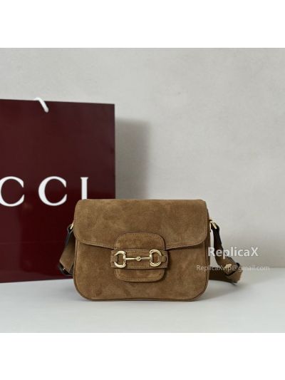 Gucci Horsebit 1955 Mini Shoulder Bag 847064 in Brown
