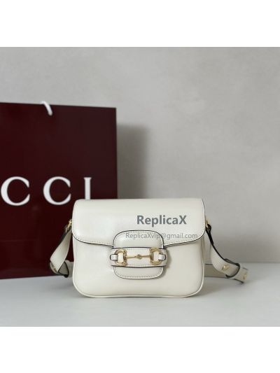 Gucci Horsebit 1955 Mini Shoulder Bag 847064 in Ivory