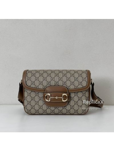 Gucci Horsebit 1955 Soft Medium Shoulder Bag 815178 in Beige
