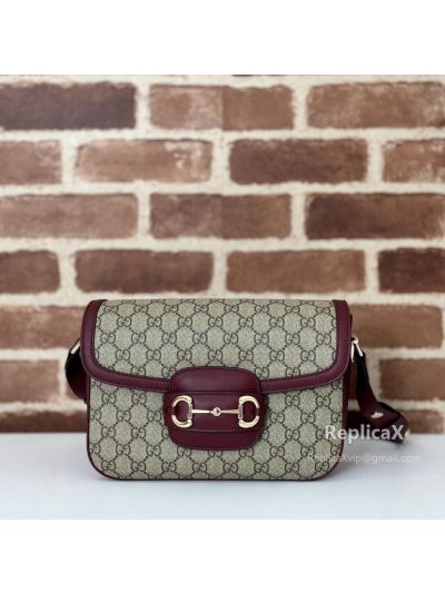 Gucci Horsebit 1955 Soft Medium Shoulder Bag 815178 in Beige