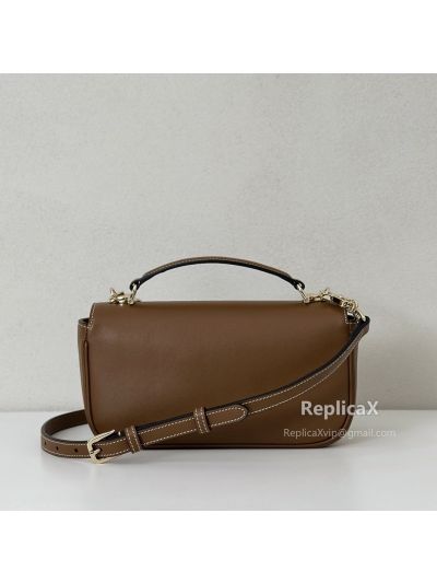 Gucci Horsebit 1955 Soft Small Top Handle Bag 815206 in Brown