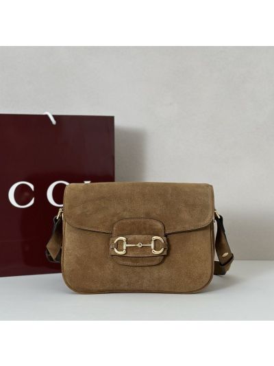 Gucci Horsebit 1955 Small Shoulder Bag 847063 in Brown