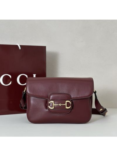 Gucci Horsebit 1955 Small Shoulder Bag 847063 in Burgundy