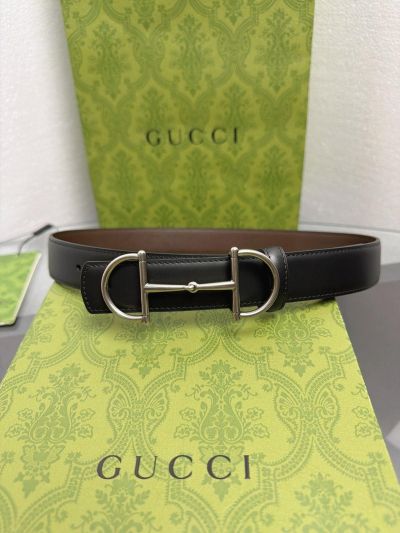 Gucci Horsebit Buckle Belt in Black