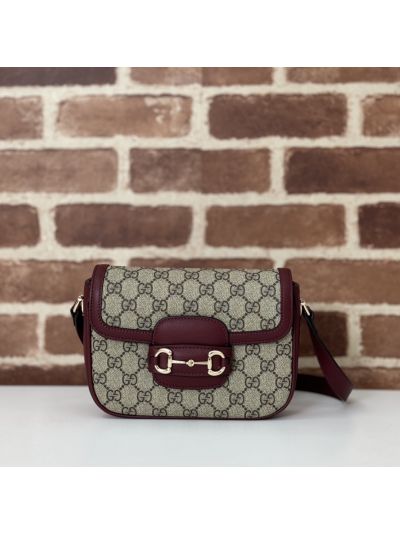 Gucci Horsebit 1955 Small Shoulder Bag 815205 in Beige