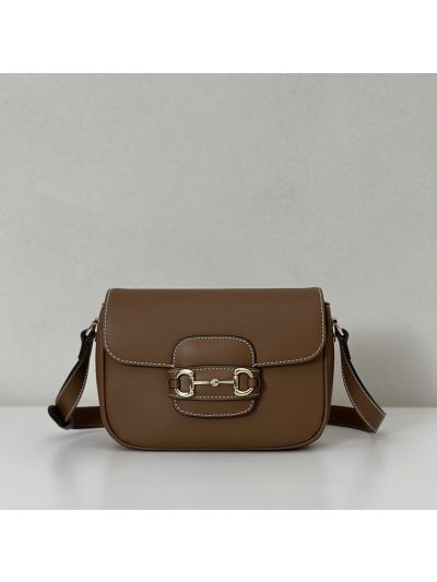 Gucci Horsebit 1955 Small Shoulder Bag 815205 in Brown