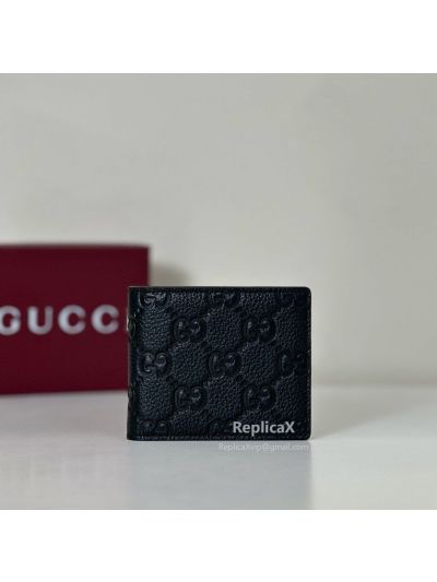 Gucci Imprint Coin Wallet 835002 in Black