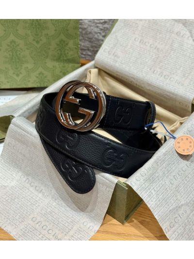 Gucci Interlocking G Belt in Black