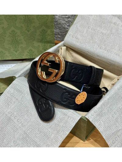 Gucci Interlocking G Belt in Black