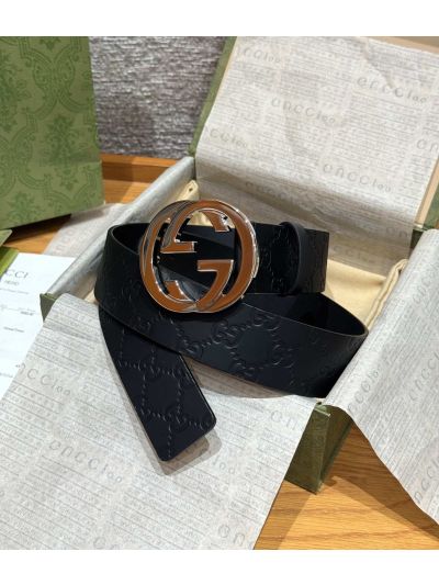 Gucci Interlocking G Belt in Black