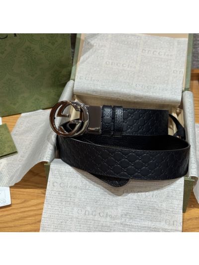 Gucci Interlocking G Belt in Black