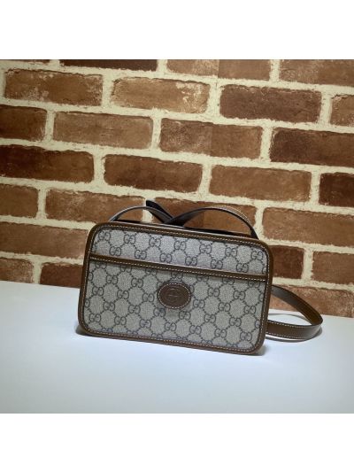 Gucci Interlocking G Crossbody Bag in Beige/Brown