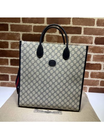 Gucci Interlocking G Medium Tote Bag 674155 in Beige