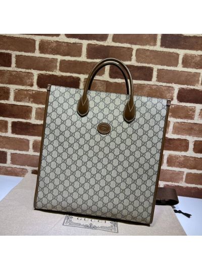 Gucci Interlocking G Medium Tote Bag 674155 in Beige
