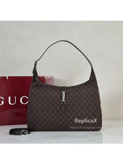 Gucci Jackie 1961 Large Crossbody Bag 863279 in Coffee