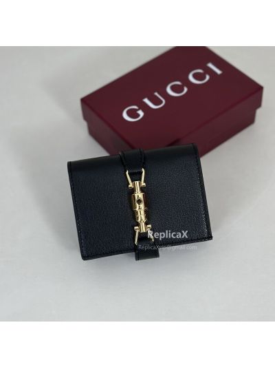 Gucci Jackie Medium Wallet 867166 in Black