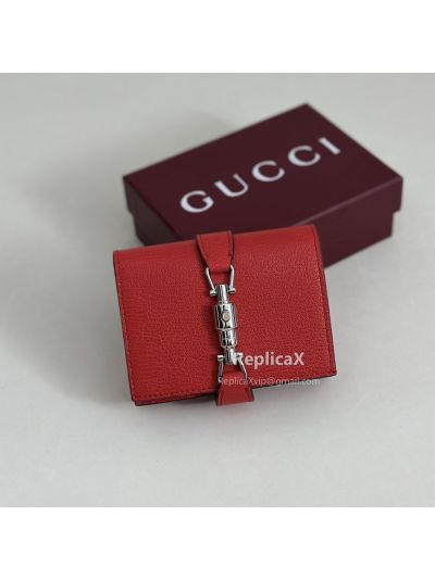 Gucci Jackie Medium Wallet 867166 in Red