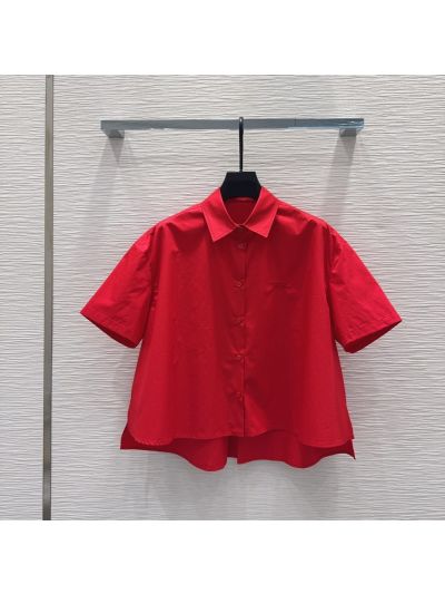 Loewe Button-Front Shirt in Red