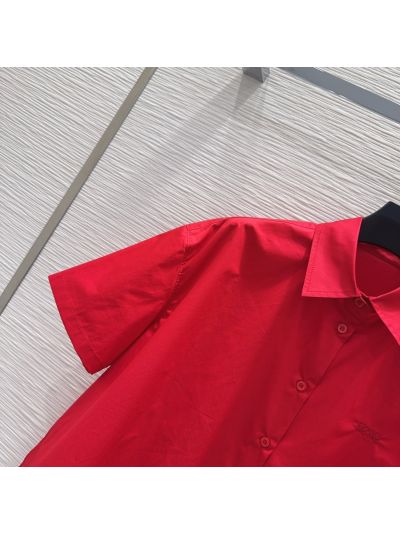 Loewe Button-Front Shirt in Red