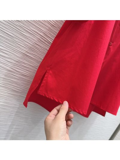 Loewe Button-Front Shirt in Red