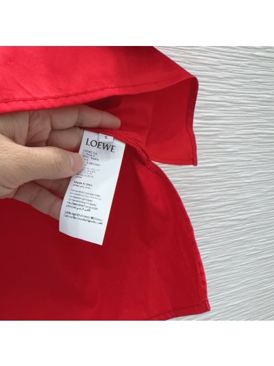 Loewe Button-Front Shirt in Red