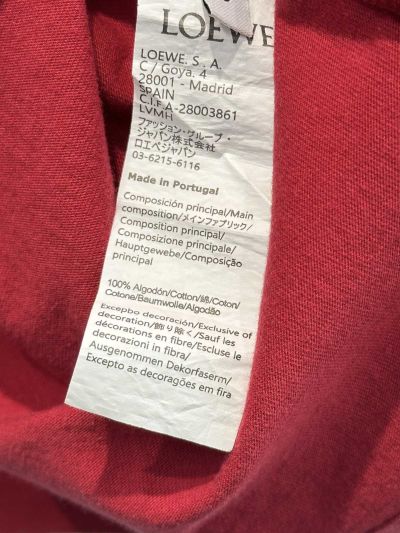 Loewe Crew Neck Embroidered T-Shirt