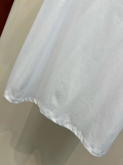 Loewe Crew Neck Embroidered T-Shirt in White
