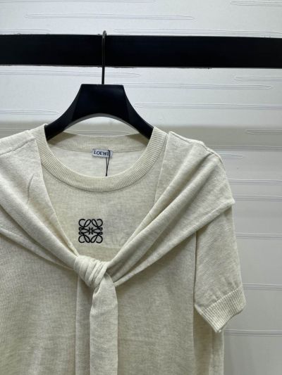 Loewe Crew Neck Short Sleeve Set in White