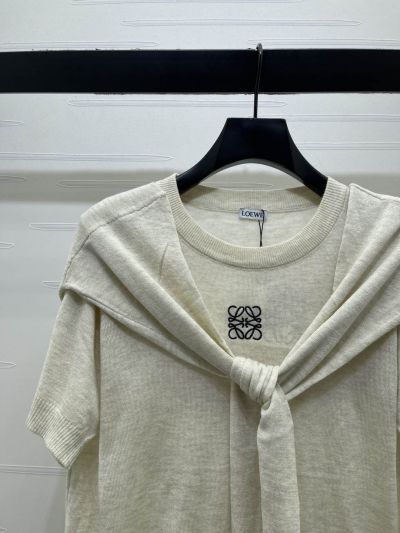 Loewe Crew Neck Short Sleeve Set in White
