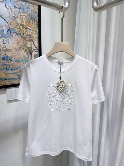 Loewe Crew Neck Short Sleeve T-Shirt in White