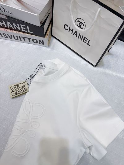 Loewe Crew Neck Short Sleeve T-Shirt in White