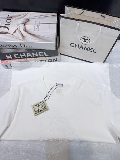 Loewe Crew Neck Short Sleeve T-Shirt in White
