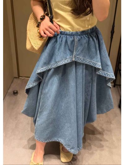 Loewe Denim A-Line Skirt