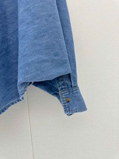 Loewe Denim Button-Front Shirt in Blue