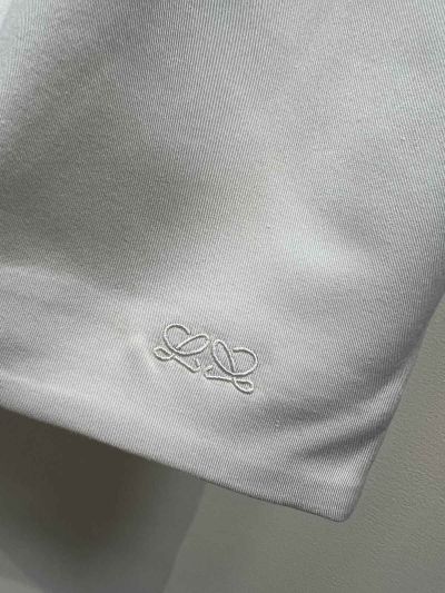 Loewe Embroidered Pleated Mini Skirt in White