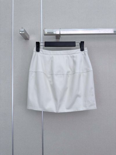 Loewe Embroidered Skirt in White