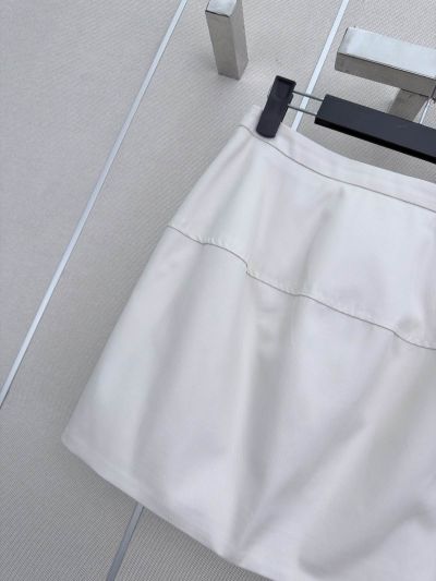 Loewe Embroidered Skirt in White