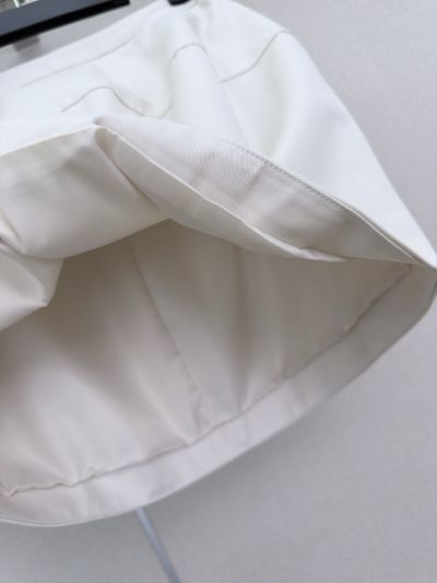 Loewe Embroidered Skirt in White