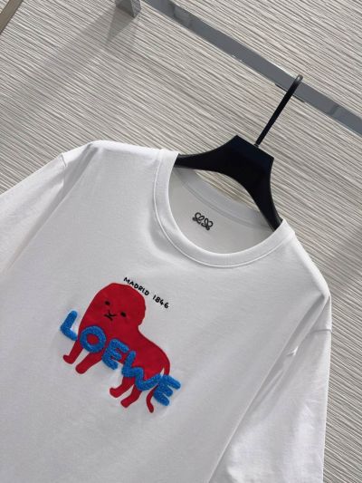 Loewe Embroidered T-Shirt in White